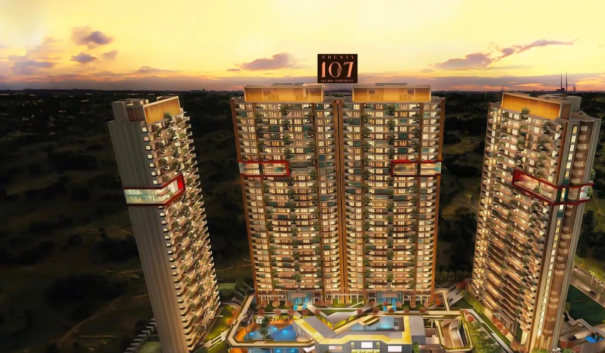 County 107 residential project exterior view