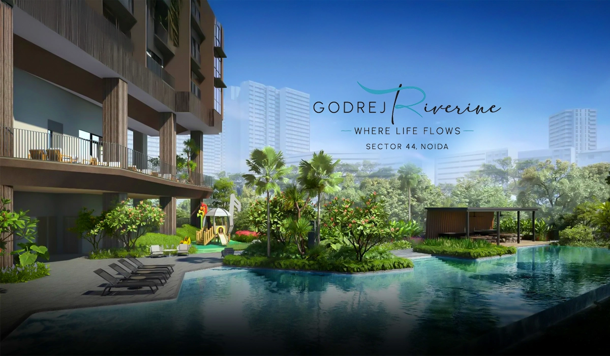 Godrej Riverine residential project exterior view