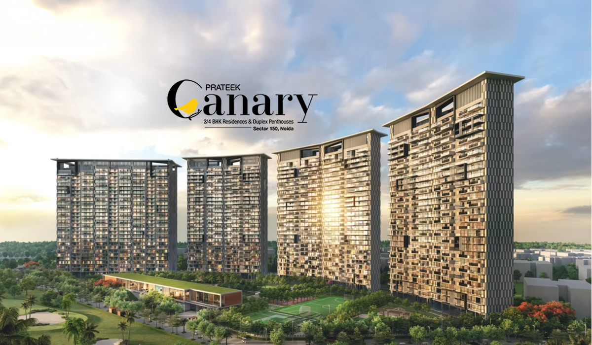 Prateek Canary residential project exterior view