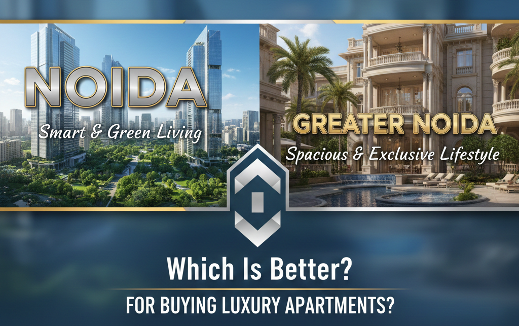 Modern apartment building in Noida