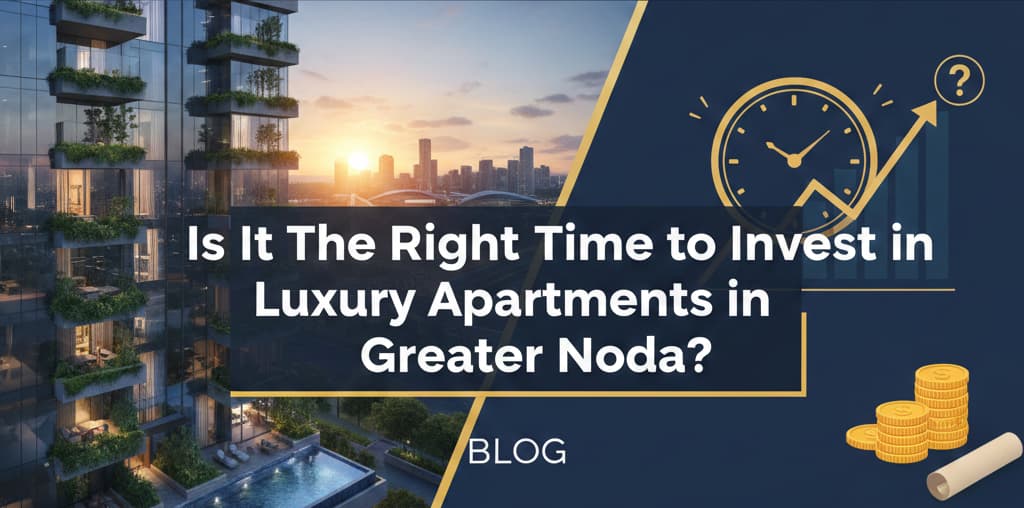 Modern apartment building in Noida